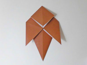 小鳥の基本形　折り紙