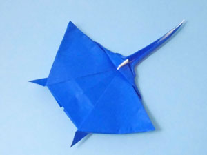 マンタ(オニイトマキエイ)　折り紙