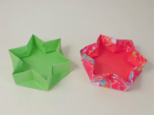 スターBOX(六角)の折り紙
