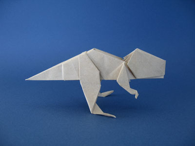 ティラノサウルスの折り紙