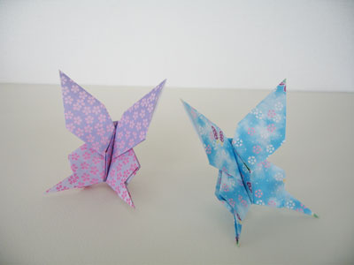 折り紙　蝶