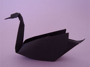 黒鳥の折り紙