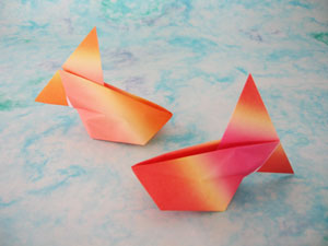 風船金魚　折り紙