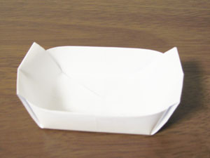皿の折り紙
