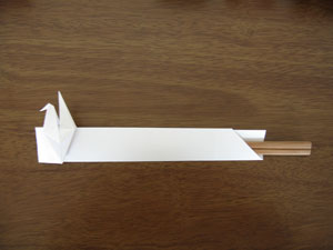 鶴の箸袋の折り紙