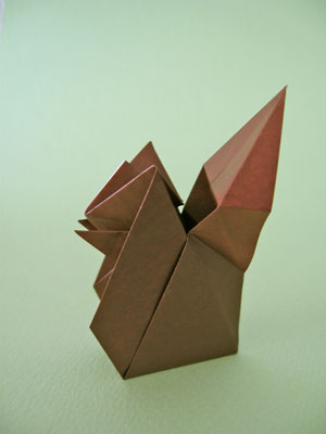 リスの折り紙