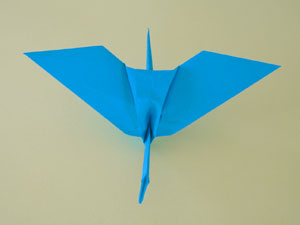 変形折り鶴の折り紙