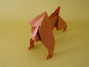 日本猿の折り紙