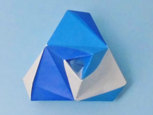 フジヤマ・モジュール6枚組の折り紙