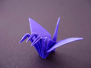 三ツ首の鶴の折り紙