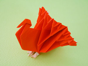 七面鳥　折り紙
