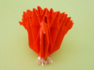 七面鳥の折り紙