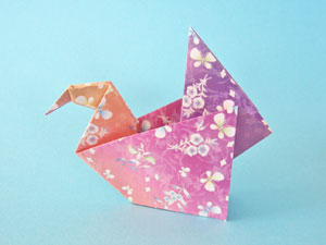 水鳥　折り紙