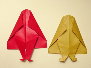 ゆきんこ・赤ケットの折り紙