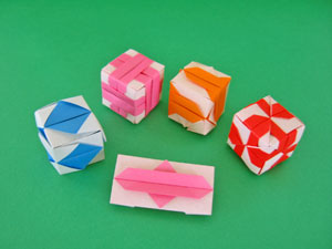 立方体・模様4変化