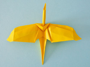 飛行鶴の折り紙