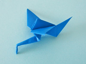 飛行鶴の折り紙