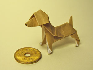 ビーグル犬の折り紙