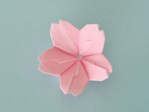 桜の花　折り紙
