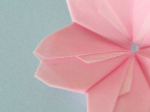 桜の花の折り紙