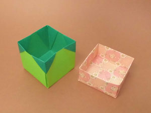 気分のいい箱の折り紙