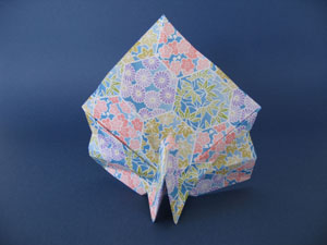 孔雀の折り紙