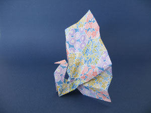 孔雀の折り紙