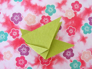 ウグイスの折り紙