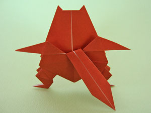 タヌキの折り紙