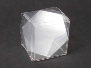 正六角形断面立方体の折り紙