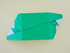 鷺草キューブの折り紙