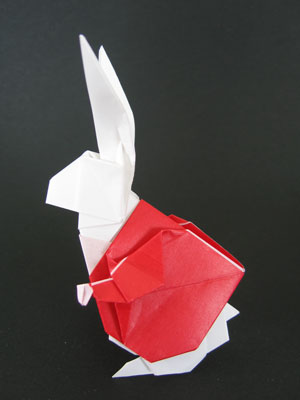 不思議の国のウサギの折り紙