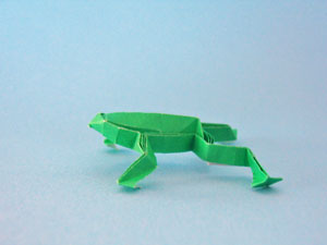 カエルの折り紙