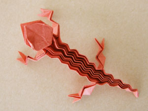 トカゲの折り紙