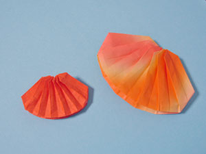 アサリ貝の折り紙